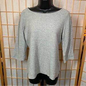 Liz Claiborne Cotton Blend 3/4 Sleeve Top
